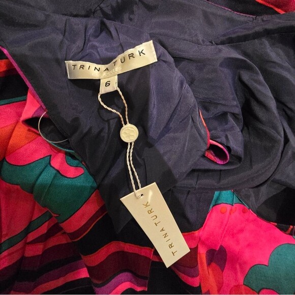 Trina Turk Around Midnight Sleeveless Dress Sz 6 NWT - Picture 7 of 7